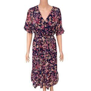 Collective Concepts floral midi dress size XS NWT